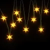  10 db sárga karácsonyi lámpa LED-del 10 cm