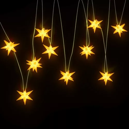  10 db sárga karácsonyi lámpa LED-del 10 cm
