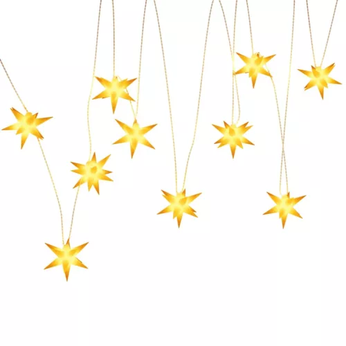  10 db sárga karácsonyi lámpa LED-del 10 cm