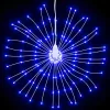  4 db karácsonyi hideg fehér csillagfény 140 db LED 17 cm