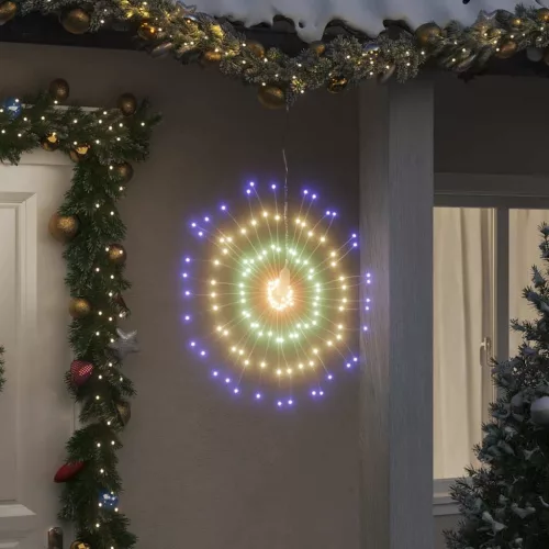  4 db karácsonyi többszínű csillagfény 140 db LED 17 cm