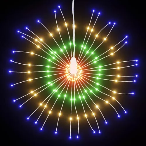  4 db karácsonyi többszínű csillagfény 140 db LED 17 cm
