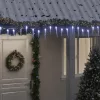  hideg fehér akril PVC karácsonyi jégcsaplámpa 200 LED-del 20 m