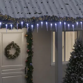    hideg fehér akril PVC karácsonyi jégcsaplámpa 200 LED-del 20 m