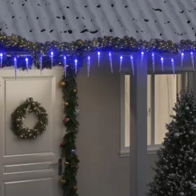    meleg fehér akril PVC karácsonyi jégcsaplámpa 200 LED-del 20 m