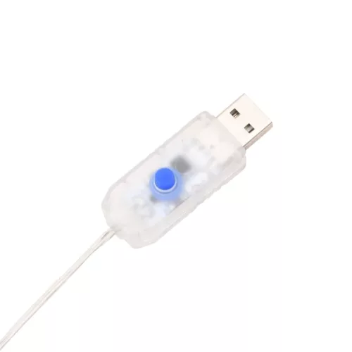  meleg fehér akril PVC karácsonyi jégcsaplámpa 200 LED-del 20 m