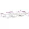  fehér H2/H3 keménységű habmatrac 90 x 200 cm