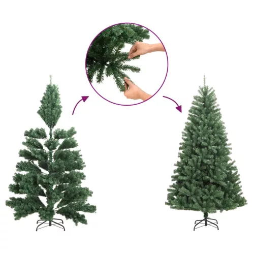 csuklópántos műkarácsonyfa hóval 240 cm