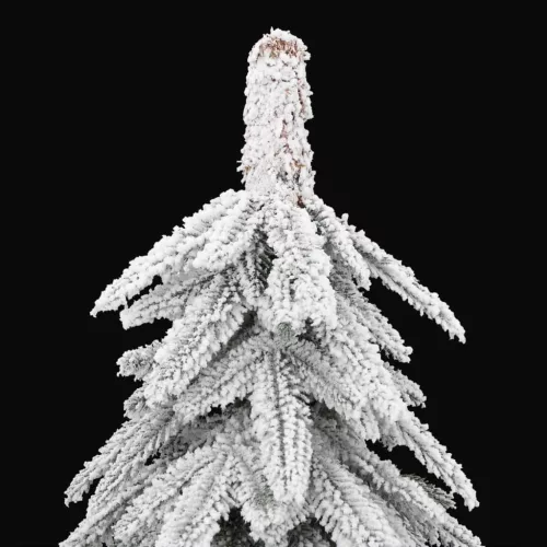  műkarácsonyfa hóval 210 cm
