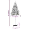  műkarácsonyfa hóval 210 cm