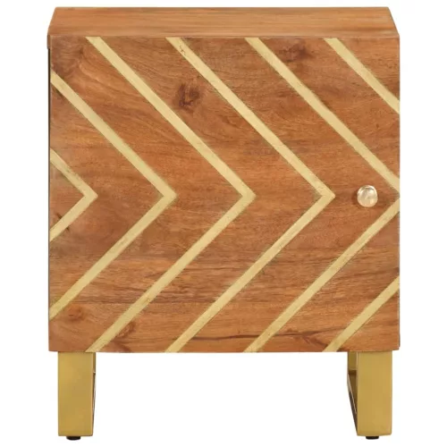  fekete-barna tömör mangófa éjjeliszekrény