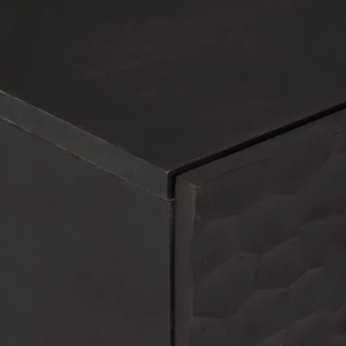  fekete tömör mangófa tálalószekrény 60 x 33 x 75 cm