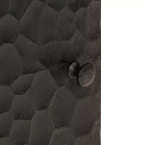  fekete tömör mangófa fali fürdőszobaszekrény 38 x 33 x 48 cm