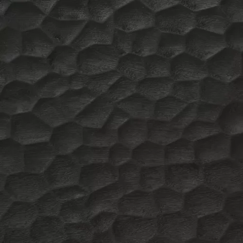  fekete tömör mangófa fali fürdőszobaszekrény 38 x 33 x 48 cm