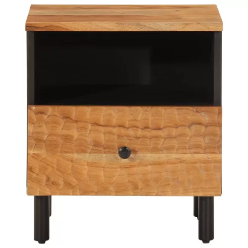  2 db tömör akácfa éjjeliszekrény 40 x 33 x 46 cm