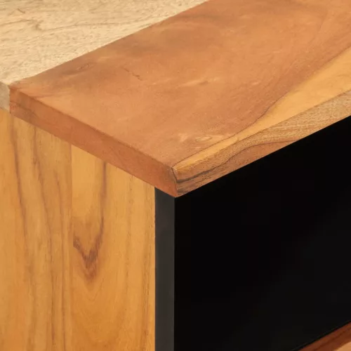  2 db tömör akácfa éjjeliszekrény 40 x 33 x 46 cm