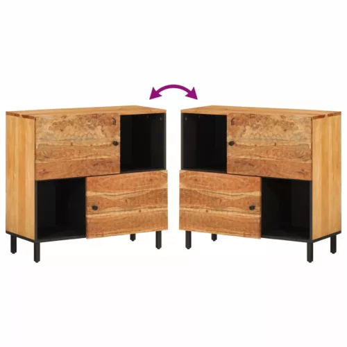  tömör akácfa tálalószekrény 80 x 33 x 75 cm