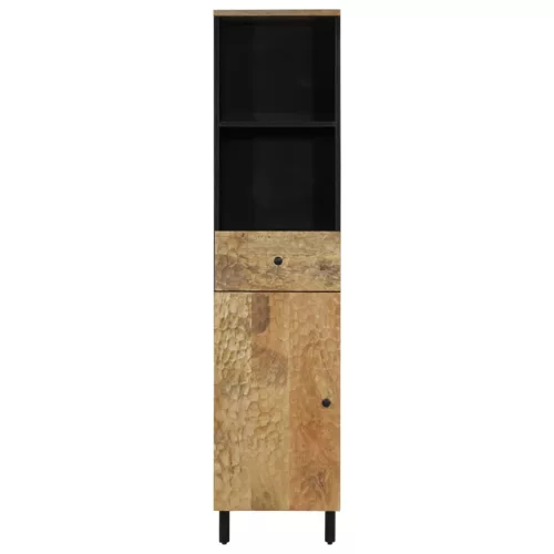  tömör mangófa fürdőszobaszekrény 38 x 33 x 160 cm