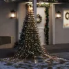  meleg fehér 320 LED-es karácsonyfafüzér 375 cm