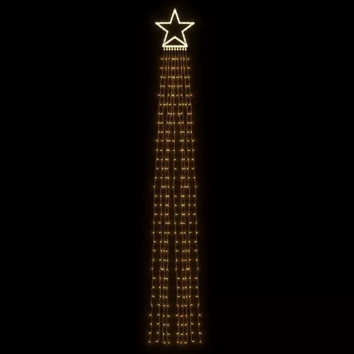  meleg fehér 320 LED-es karácsonyfafüzér 375 cm
