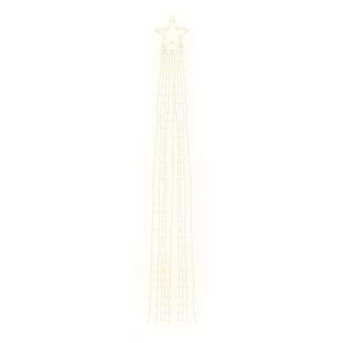  meleg fehér 320 LED-es karácsonyfafüzér 375 cm