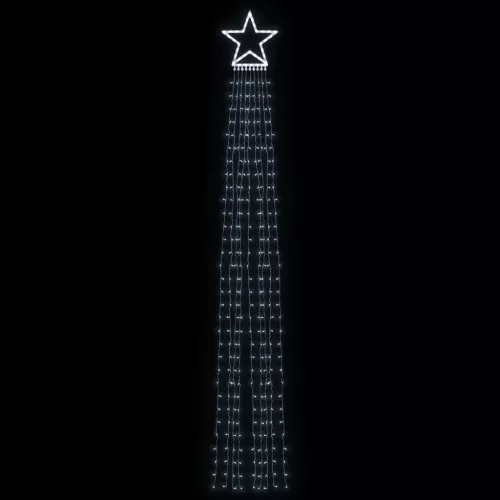  hideg fehér 320 LED-es karácsonyfafüzér 375 cm