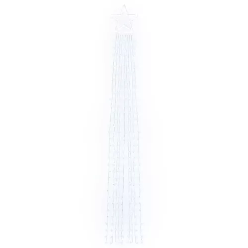  hideg fehér 320 LED-es karácsonyfafüzér 375 cm