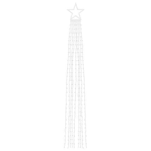  hideg fehér 320 LED-es karácsonyfafüzér 375 cm