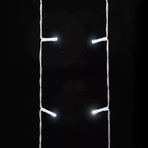  hideg fehér 320 LED-es karácsonyfafüzér 375 cm