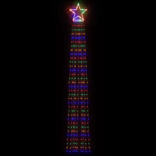  színes 320 LED-es karácsonyfafüzér 375 cm