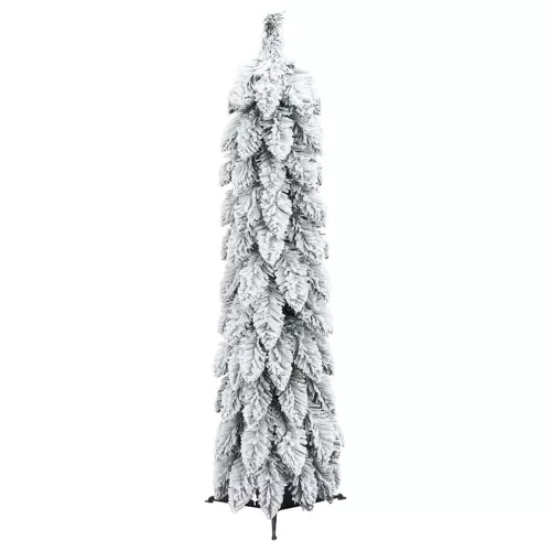  megvilágított műkarácsonyfa 45 LED-del és hóval 90 cm