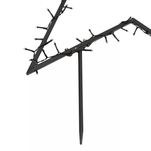  karácsonyi csillag fénydekoráció cövekekkel 80 LED 60 cm