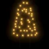  karácsonyfa fénydekoráció 3 db cövekkel 50 LED 29 cm