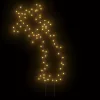  karácsonyi hullócsillag fénydekoráció cövekkel 80 LED 62 cm