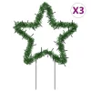  karácsonyi csillag fénydekoráció 3 cövekkel 50 LED 29 cm