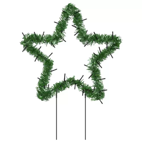  karácsonyi csillag fénydekoráció 3 cövekkel 50 LED 29 cm
