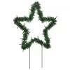  karácsonyi csillag fénydekoráció 3 cövekkel 50 LED 29 cm