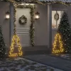  karácsonyi fa fénydekoráció cövekkel 115 LED 90 cm