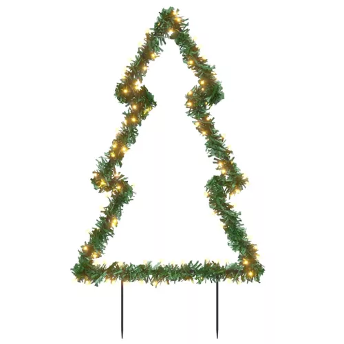  karácsonyi fa fénydekoráció cövekkel 115 LED 90 cm