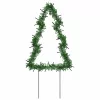 karácsonyfa fénydekoráció 3 db cövekkel 50 LED 30 cm