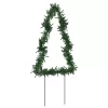  karácsonyfa fénydekoráció 3 db cövekkel 50 LED 30 cm