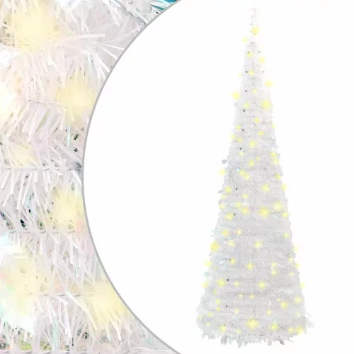  könnyen felállítható műkarácsonyfa 50 db LED fénnyel 120 cm