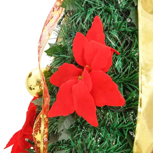  könnyen felállítható műkarácsonyfa 200 db LED-fénnyel 210 cm