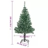  zöld műkarácsonyfa hóval 150 cm