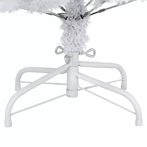  fehér csuklópántos műkarácsonyfa állvánnyal 150 cm