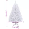  fehér csuklópántos műkarácsonyfa állvánnyal 150 cm