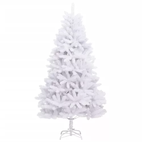  fehér csuklópántos műkarácsonyfa állvánnyal 240 cm