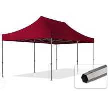   Professional összecsukható sátrak PREMIUM 350g/m2 ponyvával, acélszerkezettel, oldalfal nélkül - 3x6m bordó