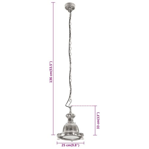  alumínium függőlámpa 25 x 25 x 136 cm