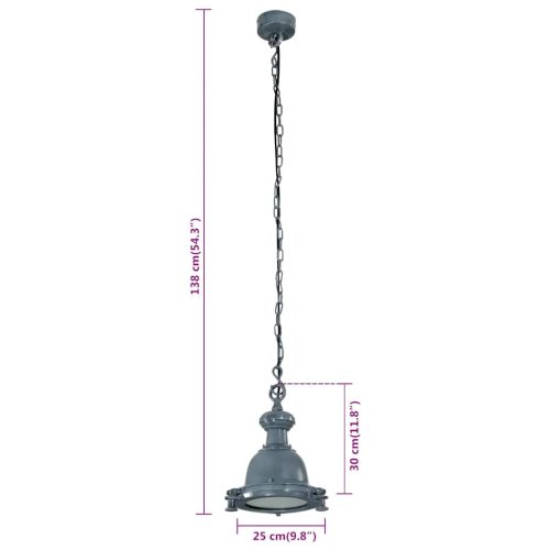  alumínium függőlámpa 25 x 25 x 138 cm